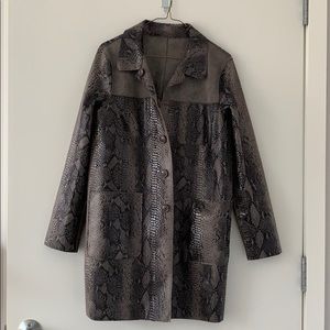 GUESS By Marciano “Nessa” Snake Print Coat